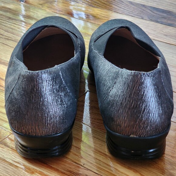 DANSKO Ann Pewter Metallic Round Toe Slip On Comfort Shoe - Picture 5 of 7
